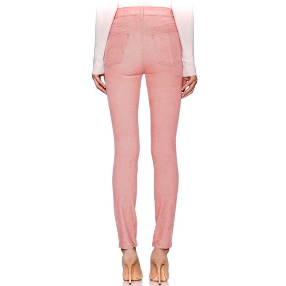NEW RAG & BONE REVOLVE PINK HIGH-WAISTED CORDUROY PANTS - Picture 6 of 8